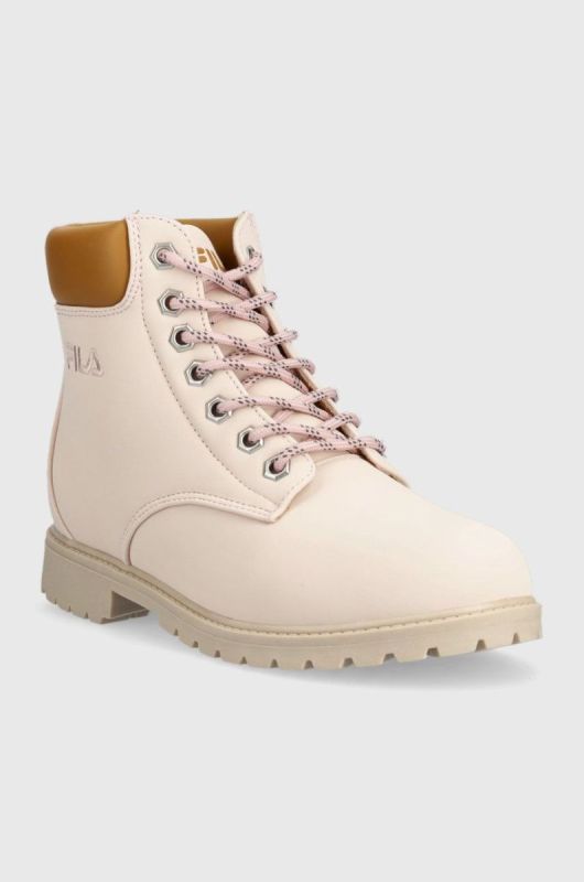 Черевики Fila Maverick жіночі колір рожевий на плоскому ходу фото 2