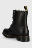 Шкіряні черевики Dr. Martens 1460 Serena жіночі колір чорний на плоскому ходу утеплене