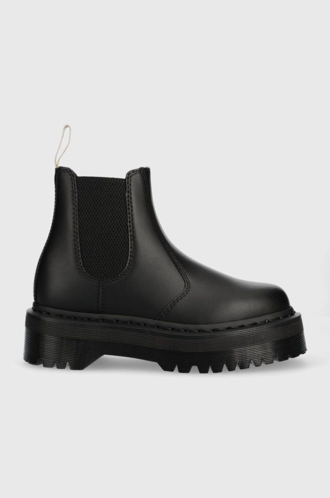 Черевики Dr. Martens V 2976 Quad Mono жіночі колір чорний на платформі DM27560001-Black