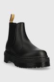 Черевики Dr. Martens V 2976 Quad Mono жіночі колір чорний на платформі DM27560001-Black Черевики Dr. Martens V 2976 Quad Mono жіночі колір чорний на платформі DM27560001-Black