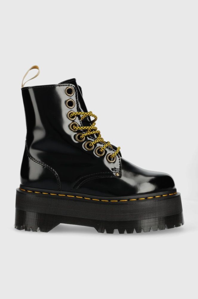 Черевики Dr. Martens Vegan Jadon Max жіночі колір чорний на платформі DM27292001-Black