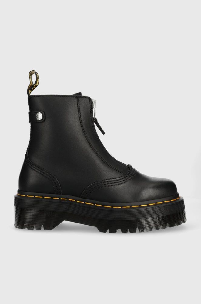 Шкіряні черевики Dr. Martens Jetta жіночі колір чорний на платформі DM27656001-Black