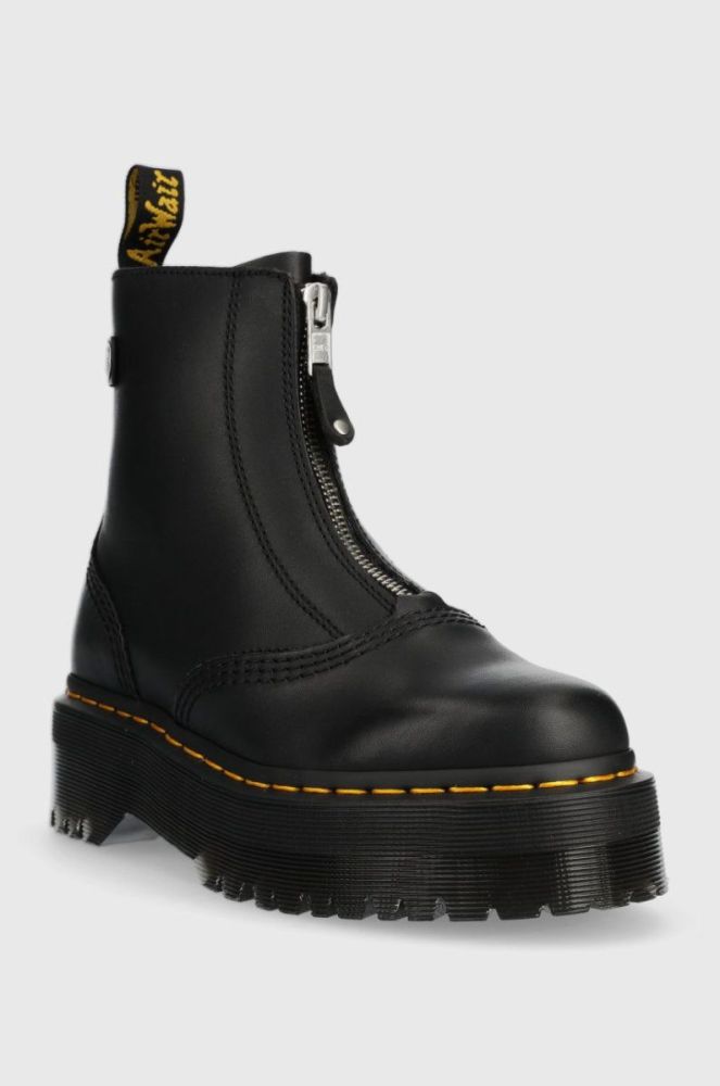 Шкіряні черевики Dr. Martens Jetta жіночі колір чорний на платформі DM27656001-Black фото 2