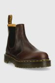 Шкіряні черевики Dr. Martens 2976 Bex колір коричневий на плоскому ходу