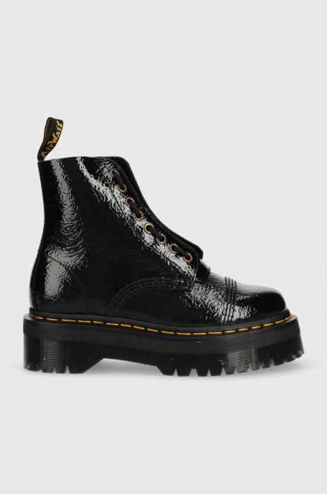 Шкіряні черевики Dr. Martens Sinclair жіночі колір чорний на платформі