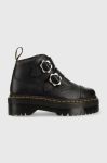 Шкіряні черевики Dr. Martens Devon Flwr жіночі колір чорний на платформі DM27642001-Black Шкіряні черевики Dr. Martens Devon Flwr жіночі колір чорний на платформі DM27642001-Black