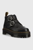 Шкіряні черевики Dr. Martens Devon Flwr жіночі колір чорний на платформі DM27642001-Black Шкіряні черевики Dr. Martens Devon Flwr жіночі колір чорний на платформі DM27642001-Black