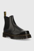 Шкіряні черевики Dr. Martens 2976 Bex Squared жіночі колір чорний на плоскому ходу DM27888001-Black Шкіряні черевики Dr. Martens 2976 Bex Squared жіночі колір чорний на плоскому ходу DM27888001-Black