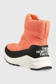 Зимові чоботи The North Face WOMEN S NUPTSE II BOOTIE WP жіночі колір помаранчевий
