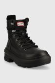 Черевики Hunter Rebel Explorer жіночі колір чорний на плоскому ходу WFP1105LNR