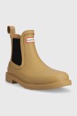 Гумові чоботи Hunter Commando Chelsea жіночі колір коричневий  WFS1018RMA