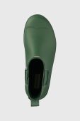 Гумові чоботи Hunter Original Chelsea жіночі колір зелений WFS2078RMA
