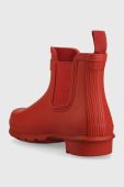 Гумові чоботи Hunter Original Chelsea жіночі колір червоний WFS2078RMA