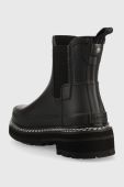 Гумові чоботи Hunter Ref Stitch Detail Chelsea жіночі колір чорний WFS2100RMA