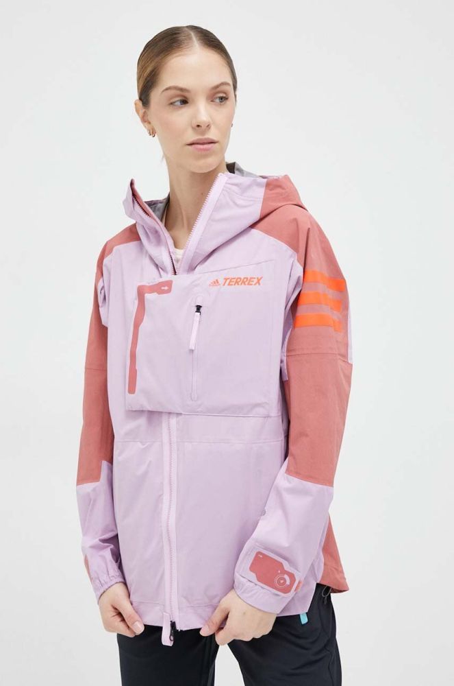 Куртка outdoor adidas TERREX Xploric колір рожевий