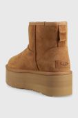 Зимові чоботи UGG Classic Mini Platform колір коричневий