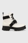 Шкіряні черевики UGG W Ashton Lace Up жіночі колір білий на платформі Шкіряні черевики UGG W Ashton Lace Up жіночі колір білий на платформі