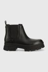 Шкіряні черевики UGG W Ashton Chelsea жіночі колір чорний на платформі 1133894.BLK-BLK Шкіряні черевики UGG W Ashton Chelsea жіночі колір чорний на платформі 1133894.BLK-BLK