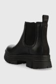Шкіряні черевики UGG W Ashton Chelsea жіночі колір чорний на платформі 1133894.BLK-BLK
