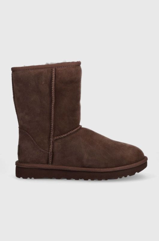 Замшеві чоботи UGG W Classic Short Ii колір коричневий