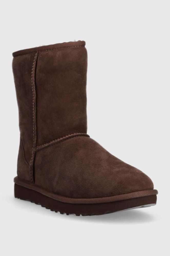 Замшеві чоботи UGG W Classic Short Ii колір коричневий фото 2