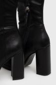 Чоботи Steve Madden Magnifico жіночі колір чорний каблук блок