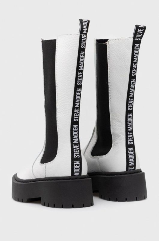 Шкіряні черевики Steve Madden Vivianne колір білий фото 3
