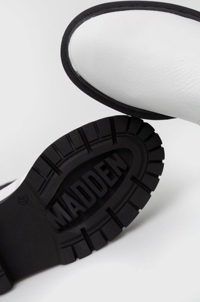 Шкіряні черевики Steve Madden Vivianne жіночі колір білий на платформі фото 4