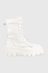 Шкіряні черевики Steve Madden Fezza жіночі колір білий на плоскому ходу злегка утеплена Шкіряні черевики Steve Madden Fezza жіночі колір білий на плоскому ходу злегка утеплена