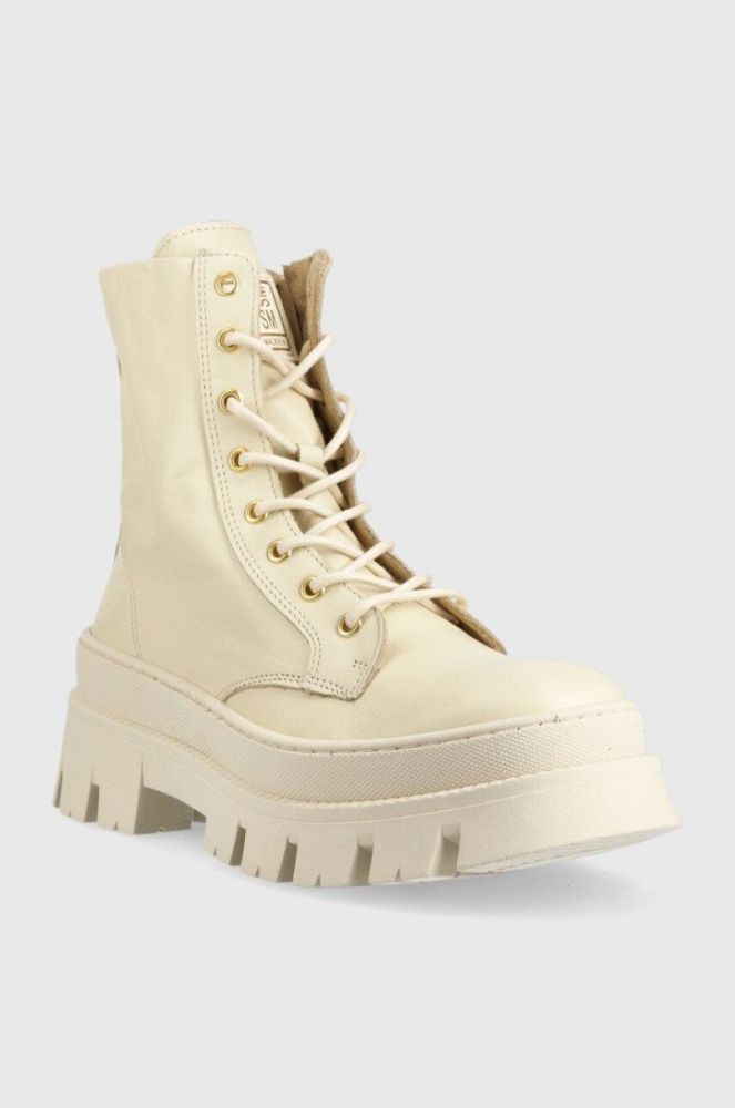 Черевики Steve Madden Frederique жіночі колір бежевий на платформі фото 2