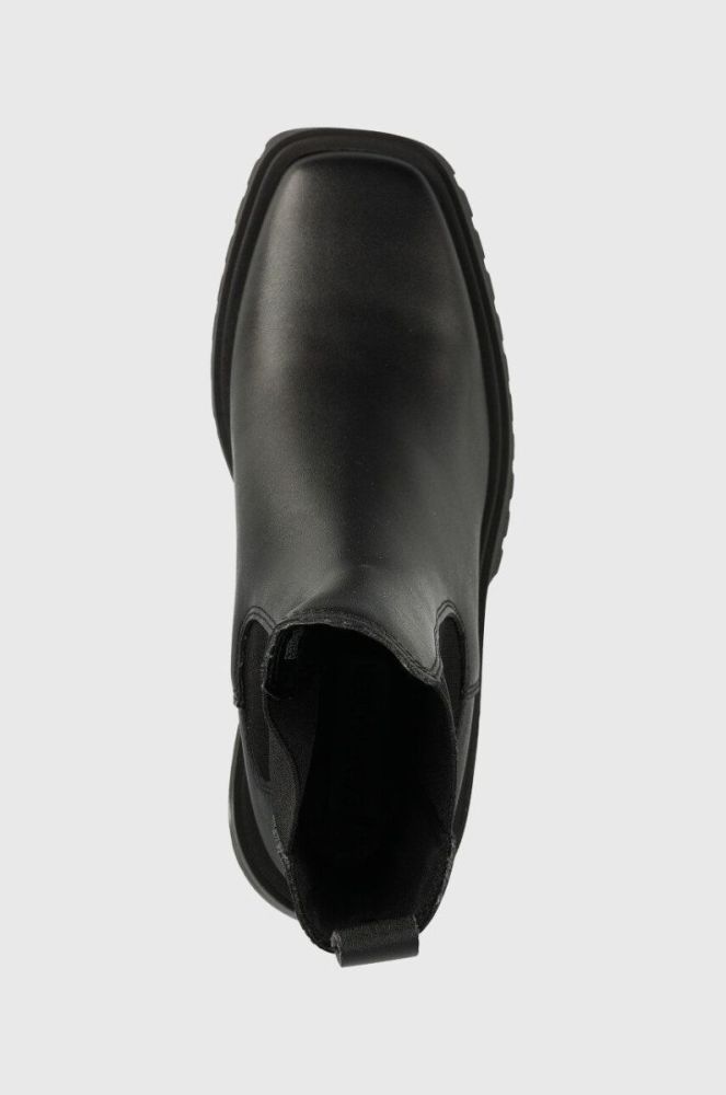Шкіряні черевики Steve Madden Parkway жіночі колір чорний каблук блок фото 4