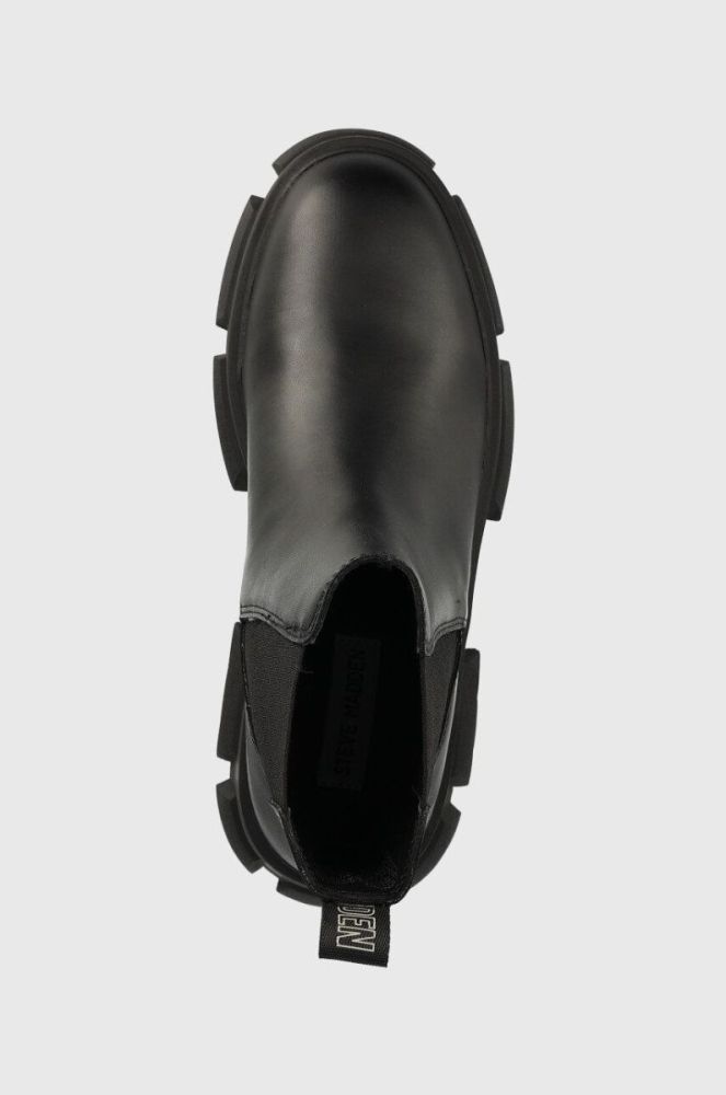 Шкіряні черевики Steve Madden Tunnel жіночі колір чорний на платформі фото 4