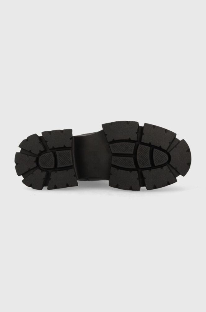 Шкіряні черевики Steve Madden Tunnel жіночі колір чорний на платформі фото 5