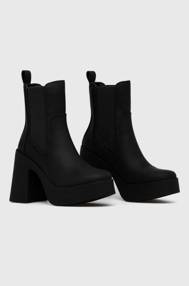 Черевики Steve Madden Climate жіночі колір чорний каблук блок фото 2