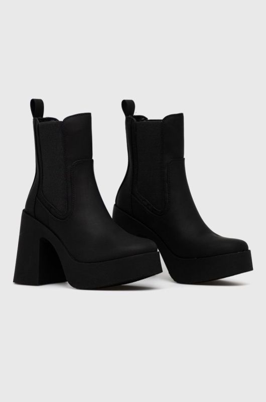 Черевики Steve Madden Climate жіночі колір чорний каблук блок фото 2