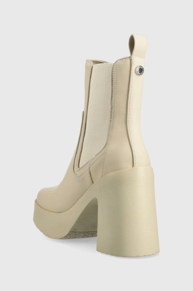 Черевики Steve Madden Climate жіночі колір бежевий каблук блок фото 3
