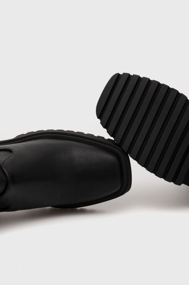 Чоботи Steve Madden Jetstream жіночі колір чорний каблук блок фото 4