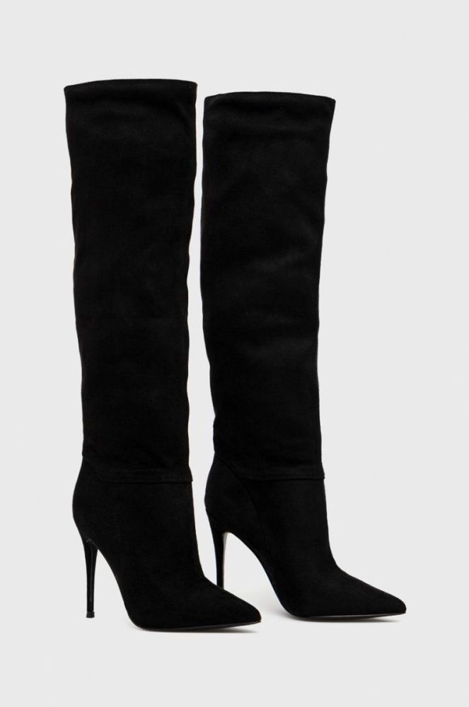 Чоботи Steve Madden Darian жіночі колір чорний на шпильці фото 2