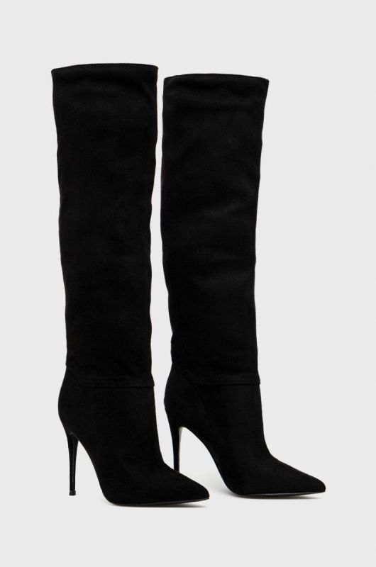 Чоботи Steve Madden Darian жіночі колір чорний на шпильці фото 2
