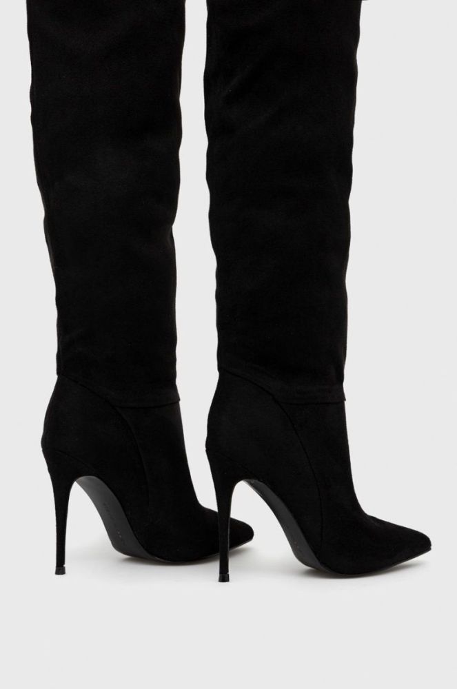 Чоботи Steve Madden Darian жіночі колір чорний на шпильці фото 3