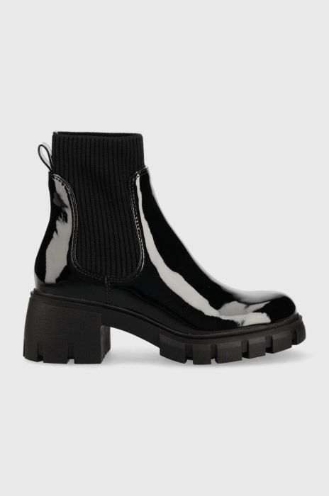 Черевики Steve Madden Hutch жіночі колір чорний на платформі Черевики Steve Madden Hutch жіночі колір чорний на платформі