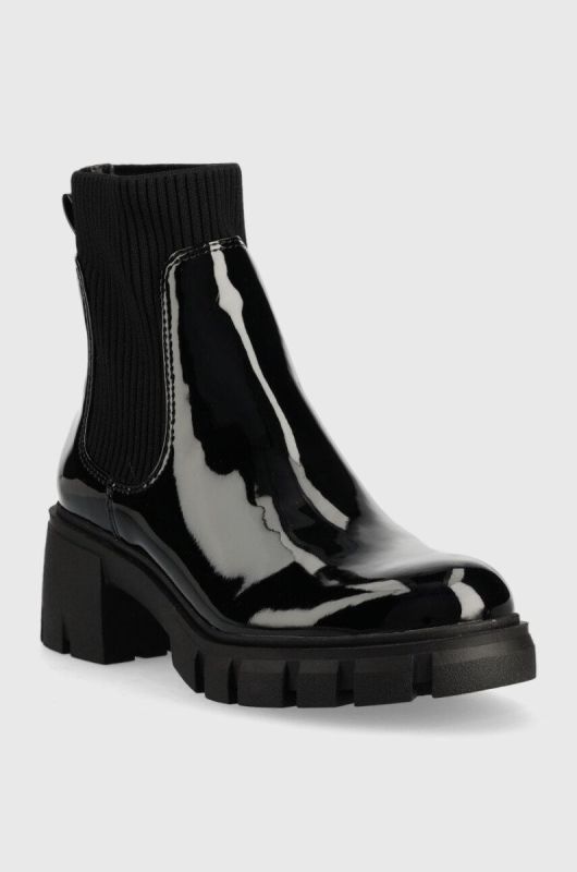 Черевики Steve Madden Hutch жіночі колір чорний на платформі фото 2