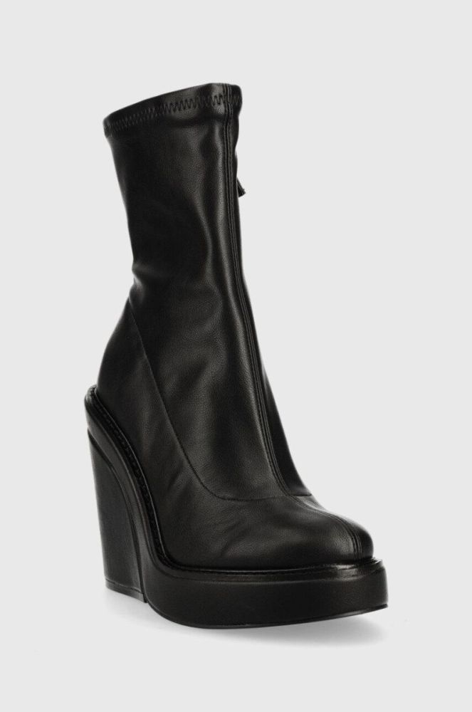 Черевики Steve Madden All Out жіночі колір чорний каблук блок фото 2
