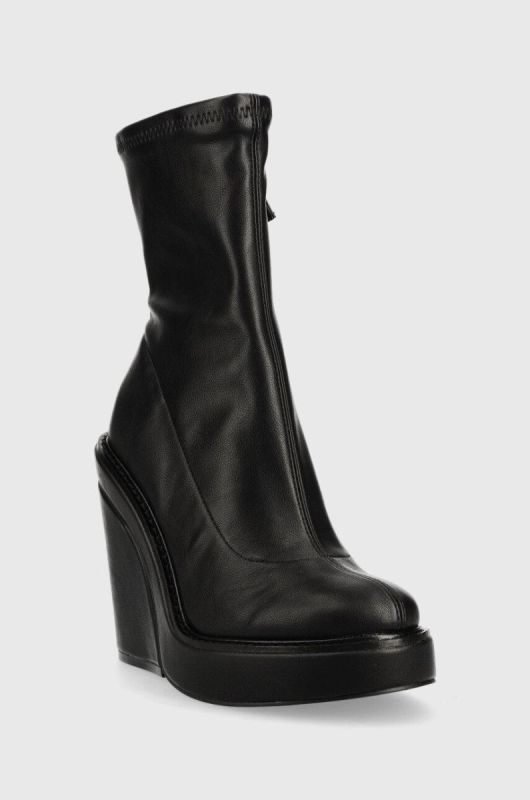 Черевики Steve Madden All Out жіночі колір чорний каблук блок фото 2