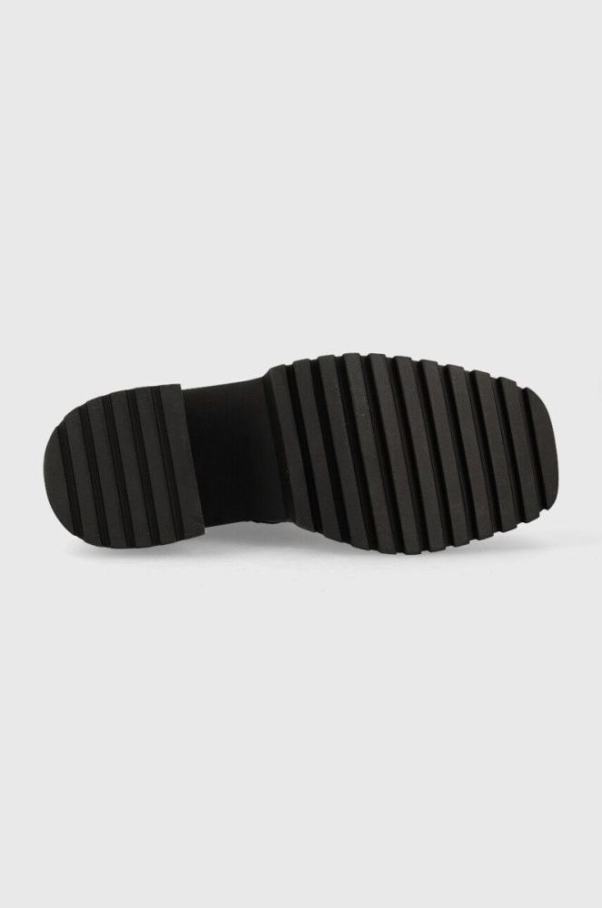 Шкіряні черевики Steve Madden Freeport жіночі колір чорний каблук блок фото 5