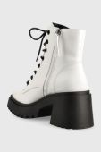 Шкіряні черевики Steve Madden Freeport жіночі колір білий каблук блок Шкіряні черевики Steve Madden Freeport жіночі колір білий каблук блок