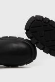 Шкіряні черевики Steve Madden Ballistic жіночі колір чорний каблук блок Шкіряні черевики Steve Madden Ballistic жіночі колір чорний каблук блок
