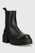 Черевики Guess Charlotte жіночі колір чорний на плоскому ходу