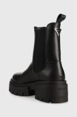 Черевики Guess Charlotte жіночі колір чорний на плоскому ходу