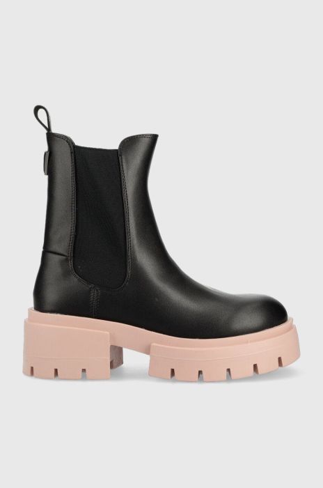 Черевики Guess Charlotte жіночі колір чорний на платформі Черевики Guess Charlotte жіночі колір чорний на платформі